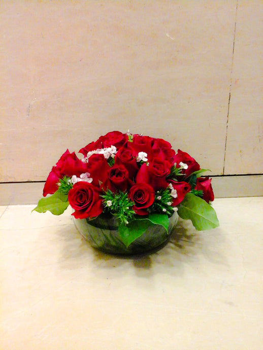 WD602  十吋闊結婚玫瑰枱花