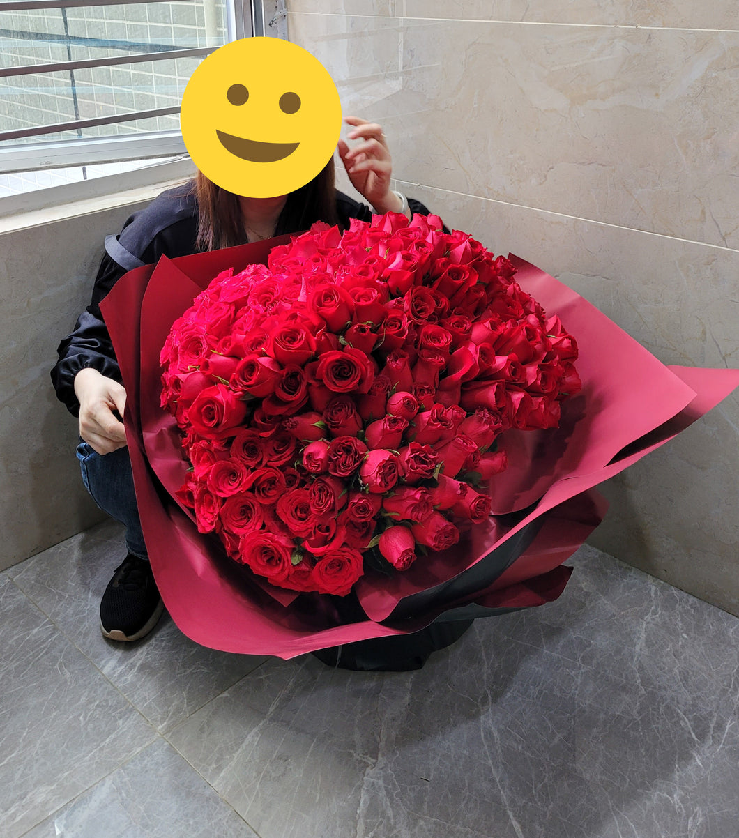 BQ038  365枝紅玫瑰花束
